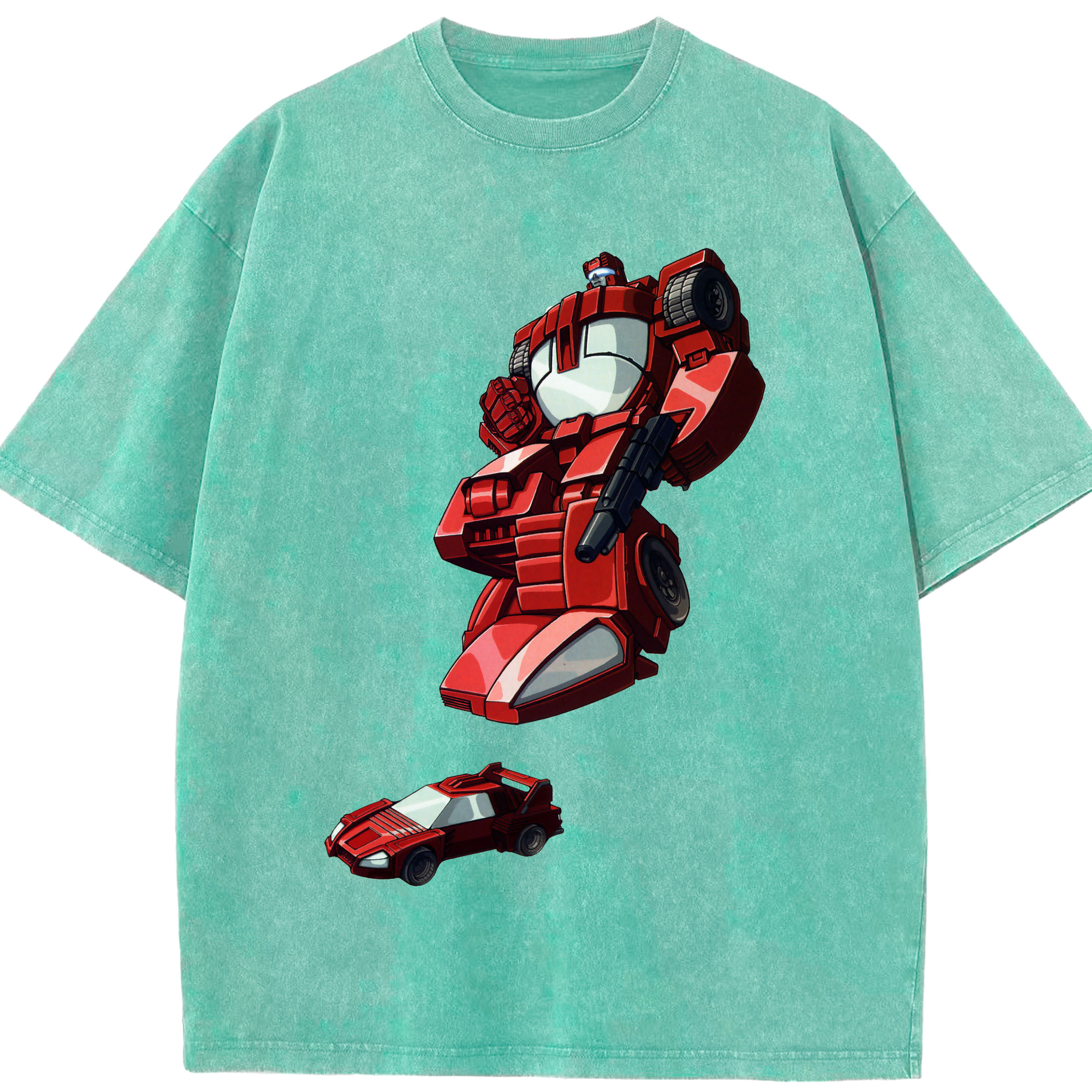 （画像用）  綿100% ヴィンテージ風 半袖Tシャツ（フロントプリント）